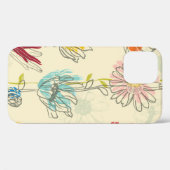 手描きの花付きシームレス花柄 Case-Mate iPhoneケース (裏面 (横))