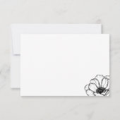 手描きの花嫁衣裳 ウェディング 出欠カード (裏面)