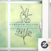 手描きの花屋さん ビジネス ウィンドウサイン (ホーム)