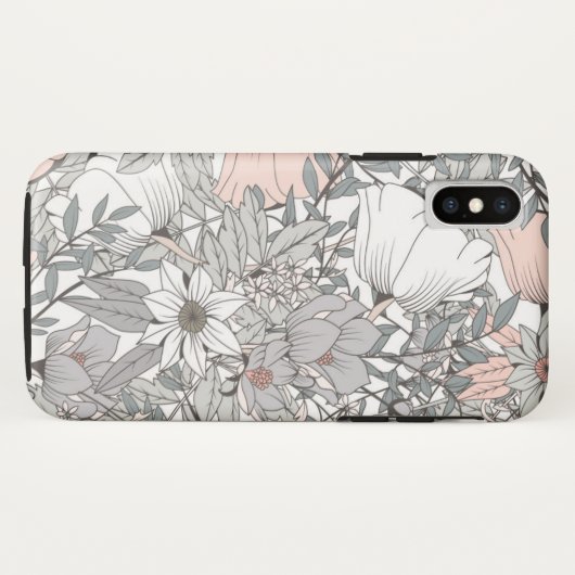 手描きの花柄 Case-Mate iPhoneケース (裏面(横))