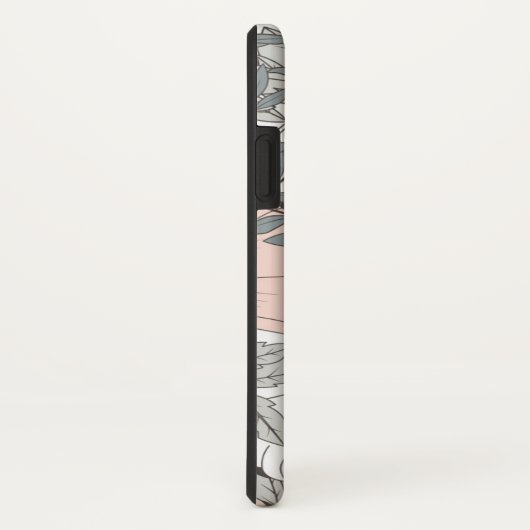 手描きの花柄 Case-Mate iPhoneケース (裏面/右)