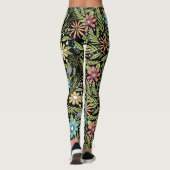 手描きの花 レギンス (裏面)