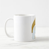 手描きの茅葺きコテージ・ハウス コーヒーマグカップ (左)