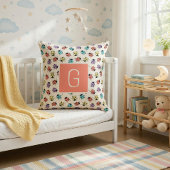 手描きの落書きをしたかわいいレディバグのオリジナルクッション クッション