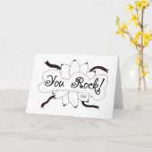 手描きの落書きカードを揺すります カード (黄色い花)