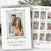 手描きの落書きフレーム　結婚して初めてのクリスマス シーズンカード