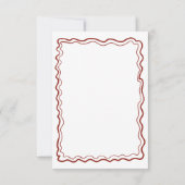 手描きの落書き イタリアンウェディング RSVP (裏面)