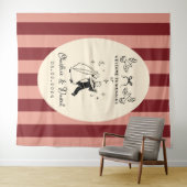 手描きの落書き ウェルカムサイン 結婚式 タペストリー (インサイチュ(横))