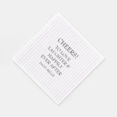 手描きの落書き ブライダルシャワー パープル スタンダードランチョンナプキン (角)