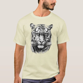 手描きの虎 Tシャツ