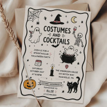 手描きの衣装とカクテルのハロウィンパーティー
