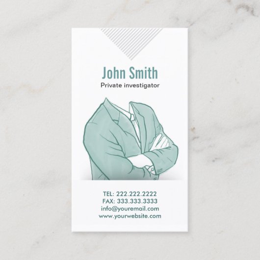 手描きの調査官の名刺 名刺 (正面)