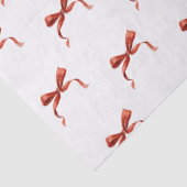 手描きの赤いリボンの飾り 薄葉紙 (詳細)