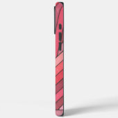 手描きの赤い幾何学ストライプデザイン Case-Mate iPhoneケース (裏面 / 左)