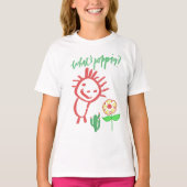 手描きの赤ちゃん  Tシャツ (正面)