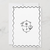 手描きの遊び心あふれる手書きカレンダー結婚式 セーブザデート (裏面)