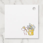 手描きの遊び心あふれる紅茶 ブライダルシャワー フェイバータグ (裏面)