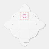 手描きの遊び心あるウェーブボーダー ブライダルシャワー フェイバーボックス (折り畳みなし)