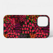 手描きの野の花のシームレスパターン iPhoneケース (裏面横)