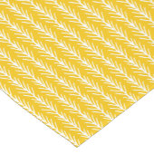 手描きの金ゴールドのムギパターン ショートテーブルランナー (コーナー)