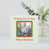 手描きの雪の木の冬の風景 フォトカード シーズンカード (スタンド正面)