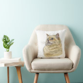 手描きの面白いふわふわラグドール猫 クッション (椅子)