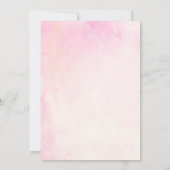 手描きの風変わりな結婚式のリハーサルディナー 招待状 (裏面)