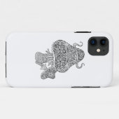 手描きの魔法のきのこの落書き Case-Mate iPhoneケース (裏面(横))