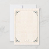 手描きの鳥のパーソナライズなサンキューカード サンキューカード (裏面)