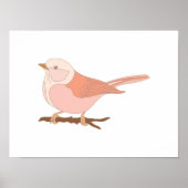 手描きの鳥の芸術ポスター ポスター (正面)