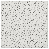 手描きの黒い水玉模様 ファブリック (見本)