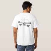 手描きの1969年のChevelle SS 396デジタル式に Tシャツ (裏面フル)