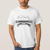 手描きの1969年のChevelle SS 396デジタル式に Tシャツ (正面)