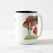 手描きアマニタムスカリア ツートーンマグカップ (正面右)