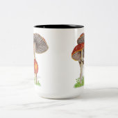 手描きアマニタムスカリア ツートーンマグカップ (中央)