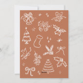 手描きアーチフォトクリスマスカード シーズンカード (裏面)