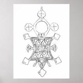 手描きアートのポスターの部族の装飾 ポスター