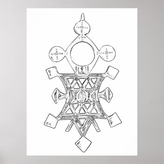 手描きアートのポスターの部族の装飾 ポスター (正面)