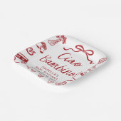 手描きイタリアンピザチャオバンビノベイビーシャワー ペーパープレート (傾斜あり)