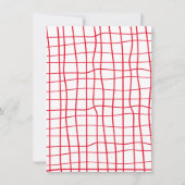 手描きイタリアンピザ ワインディナー パーティー 招待状 (裏面)