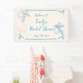 手描きイタリアン レモン ブライダルシャワーのお出迎え 横断幕 (インサイチュ)