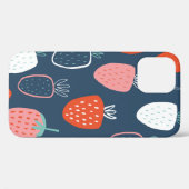 手描きイチゴの継ぎ目のない子模様 Case-Mate iPhoneケース (裏面 (横))