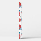 手描きイチゴの継ぎ目の無い柄。バックグラウンド Case-Mate iPhoneケース (裏面 / 左)