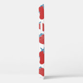 手描きイチゴの継ぎ目の無い柄。バックグラウンド Case-Mate iPhoneケース (裏面 / 右)