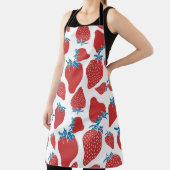 手描きイチゴヴィンテージ模様 エプロン (インサイチュ)