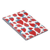 手描きイチゴヴィンテージ模様 ノートブック (右側)