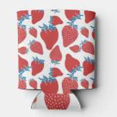 手描きイチゴヴィンテージ模様 缶クーラー (裏面)