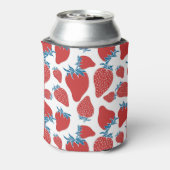 手描きイチゴヴィンテージ模様 缶クーラー (缶裏面)