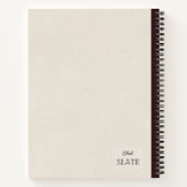 手描きイチゴ組成パーソナライズされた物 ノートブック (裏面)