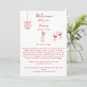 手描きイラスト結婚マルーンの旅程 (スタンド正面)